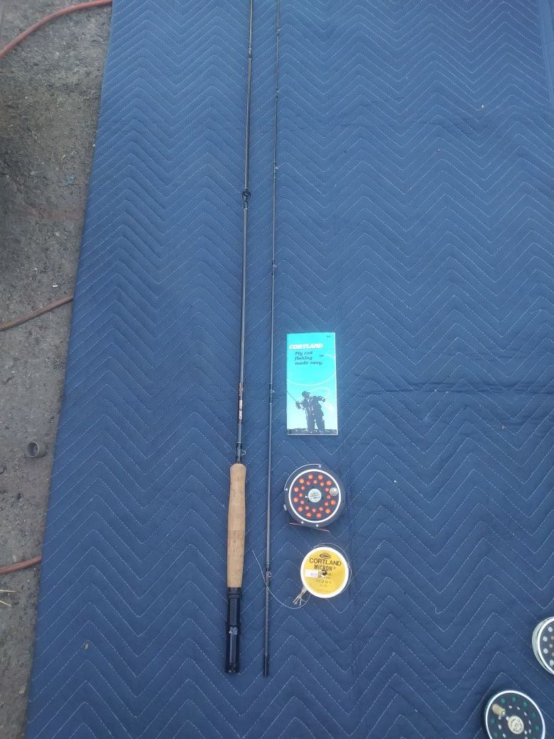 Cortland 8' 6" GRF 1000 Fly Rod & Plfluegger Medalist Reel "NEW"