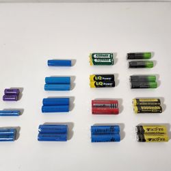 TactFire, Skywolfeye, Ultrafire,  LQ Power, CN, AC20, ICR & GIF Rechargeable Batteries 
