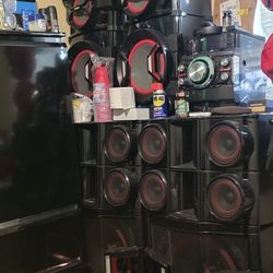 2 Lg Sistem Audio Estereo  1800 Y 1500 RMS