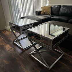 Mirrored Nightstands/End Tables