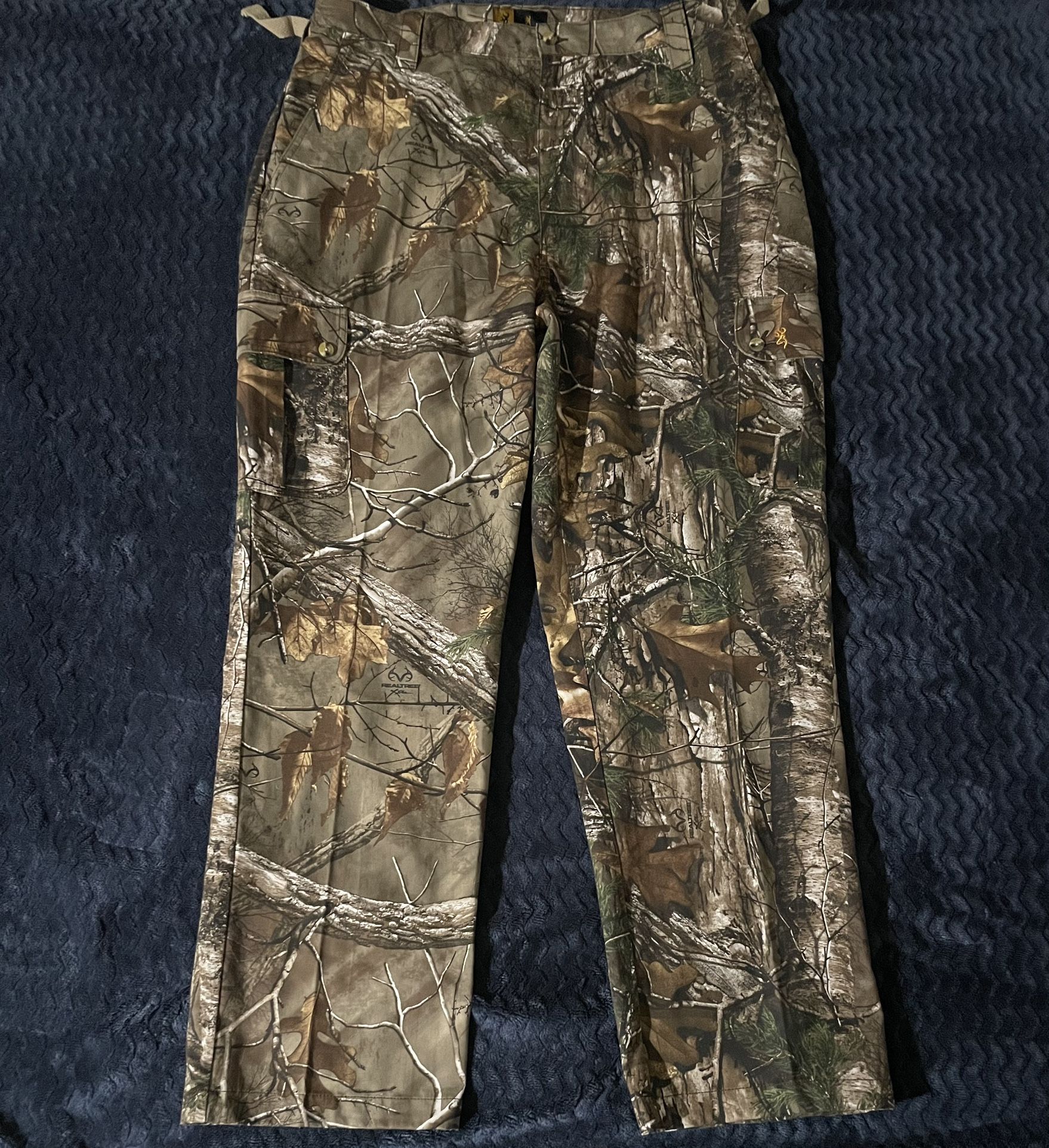 Browning Realtree Xtra Pants Men 2XL Camo Cargo Hunting Outdoor