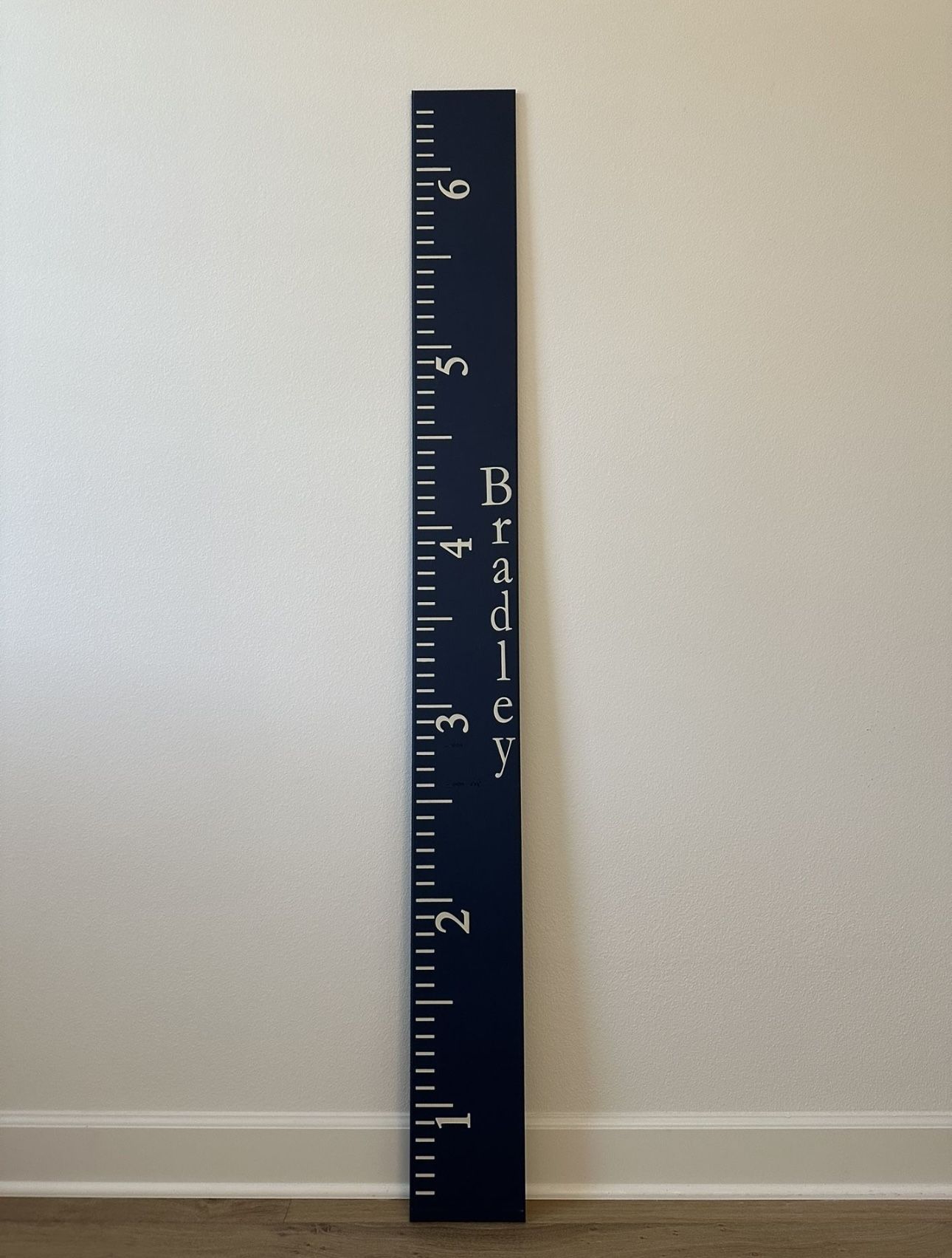 New Pottery Barn Kids Personalized Bradley Growth Chart Ruler Room Decor