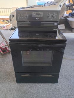 Whirlpool Black Electric Stove