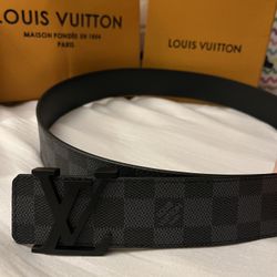 Louis Vuitton Damier Graphite LV Initiales Belt - Like New