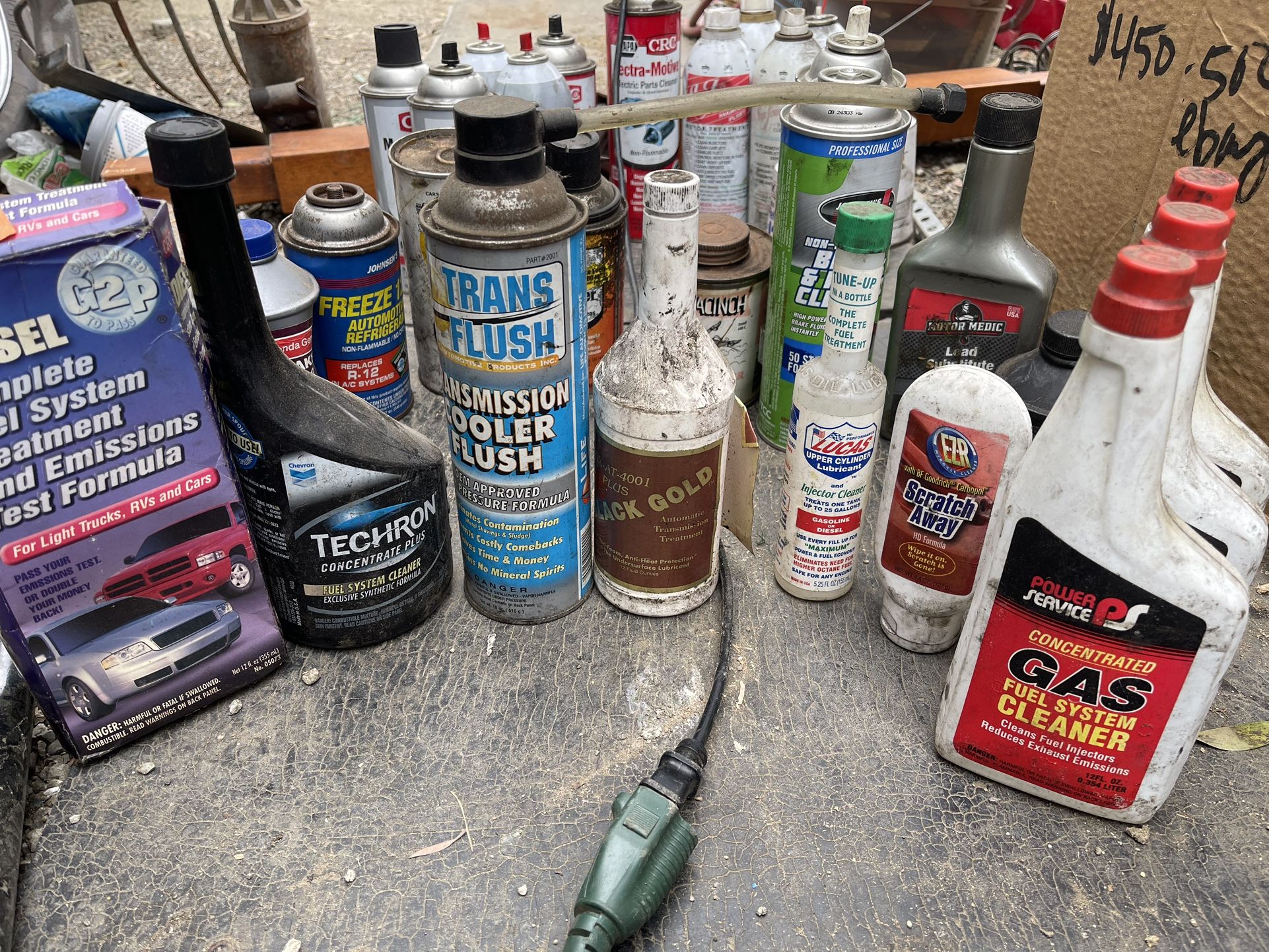 Box Of Car Fluids Seafoam Carb Choke Throttle Brake Radiator Cleaners & MORE