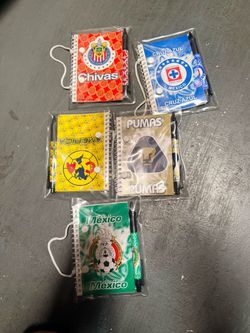 Mexican Soccer Team Mini Notebook and Pen Set – 5 Pack