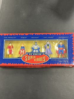 DC Comics Super Heros Die Cast Metal Figurines Set Of (5)