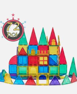 Cossy 72 Pcs Magnet Tiles Magnetic 3D Building Blocks