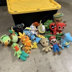 Pokémon, Marvel, Mario Plushies 