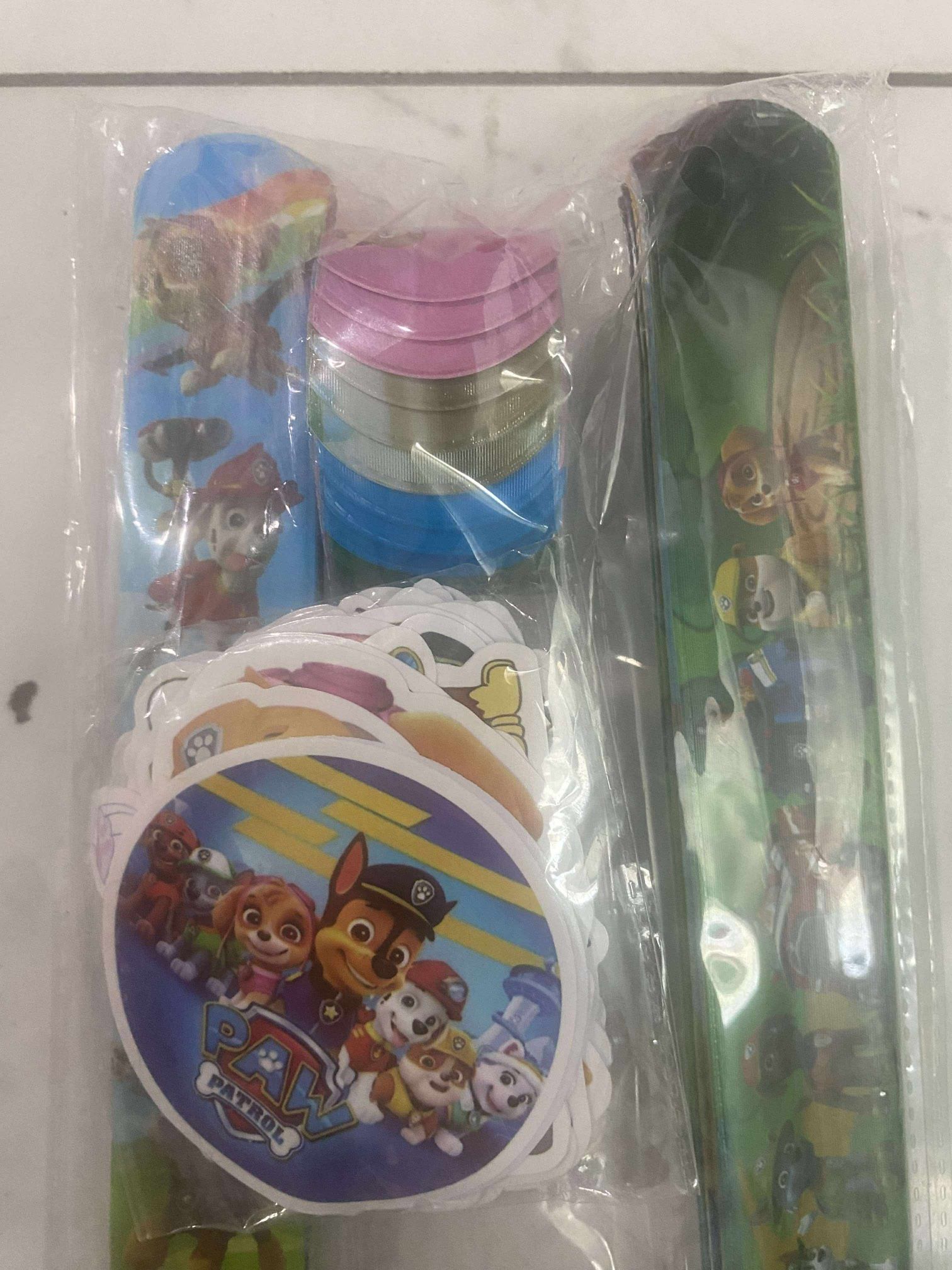 30 PCS Paw Patrol Slap Band Bracelets + Stickers Party Favors 