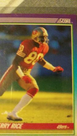 Jerry Rice score card