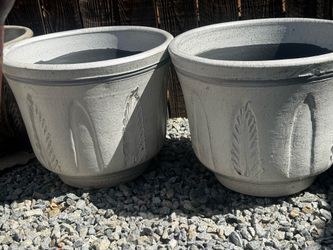 $40 white Mexican planters or 2x$75