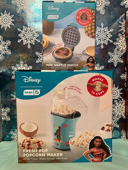 Mini waffle maker and popcorn maker set, $25