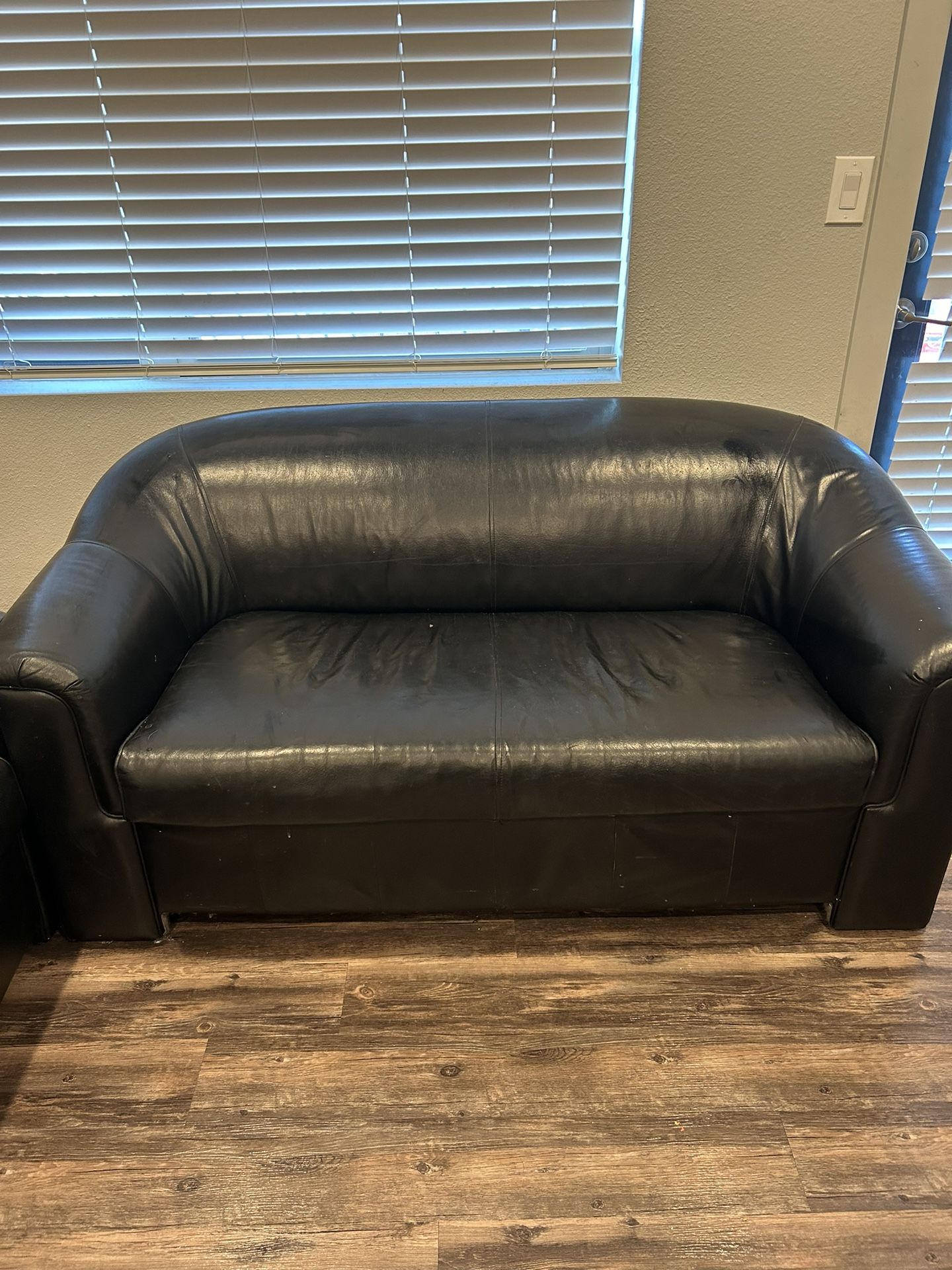 Small-mid Size Leather Sofa