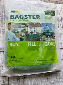 WM Bagster Dumpster in a Bag – New – 3,300 lb Capacity