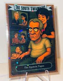 Jeffrey Epstein Trading Card ~ South Swampers Trump gpk south garbage pail kids