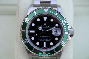 ROLEX SUBMARINER 16610LV GREEN BEZEL 50TH ANNIVERSARY Z NIB - T7355