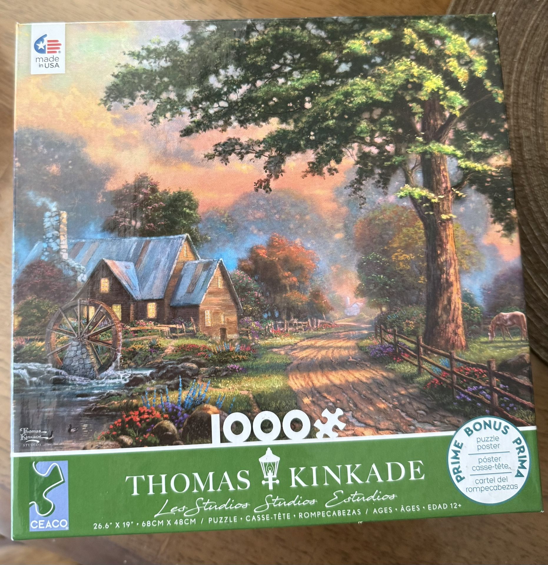 Ceaco Thomas Kinkade 1000 Piece Jigsaw Puzzle - Simpler Times II