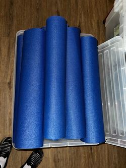 Blue Yoga Mats – set of 26