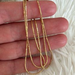 18k chain gold necklace