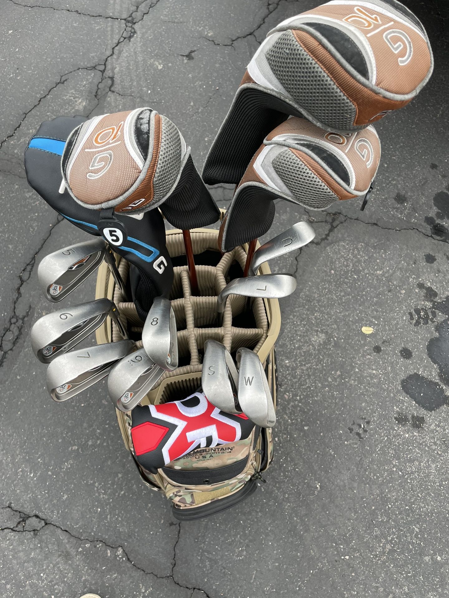 PING G10 Full Set w/ SM Cart Bag And Odyssey Putter