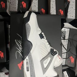 jordan 4 white cement