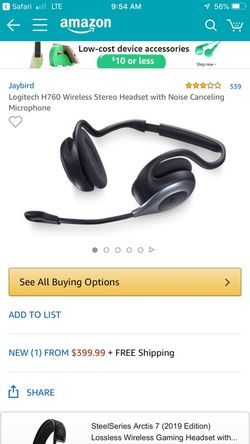 Logitech H760 wireless headphones now only $125