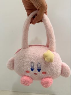 Kirby Plush Mini Purse Pink Soft Kawaii Bag