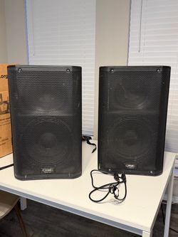 QSC Powered PA Speakers – Pair