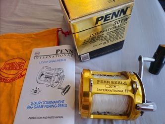 Penn International II 30TW Reel with box, bag and instruction and parts manual