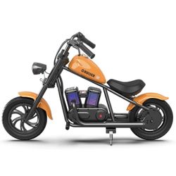 Cruiser 12 Plus Electric Motorbike with Ambient Light, Built-in Music Player, Up to 15 MPH . Maximum Weight Up to 200 Pounds 12 Age +