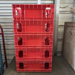 Coca Cola soda Coke milk crates plastic storage organization garage