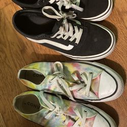 Shoes Vanz 61/2 And  Converse 6 