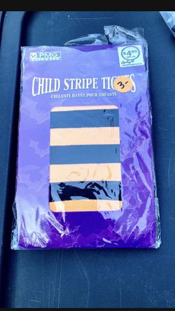 NEW Child’s Striped Tights Halloween Accessory