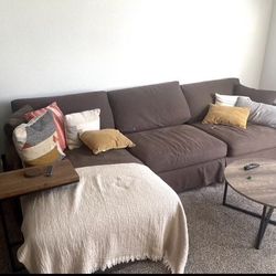 Huge Brown Comfy Couch!