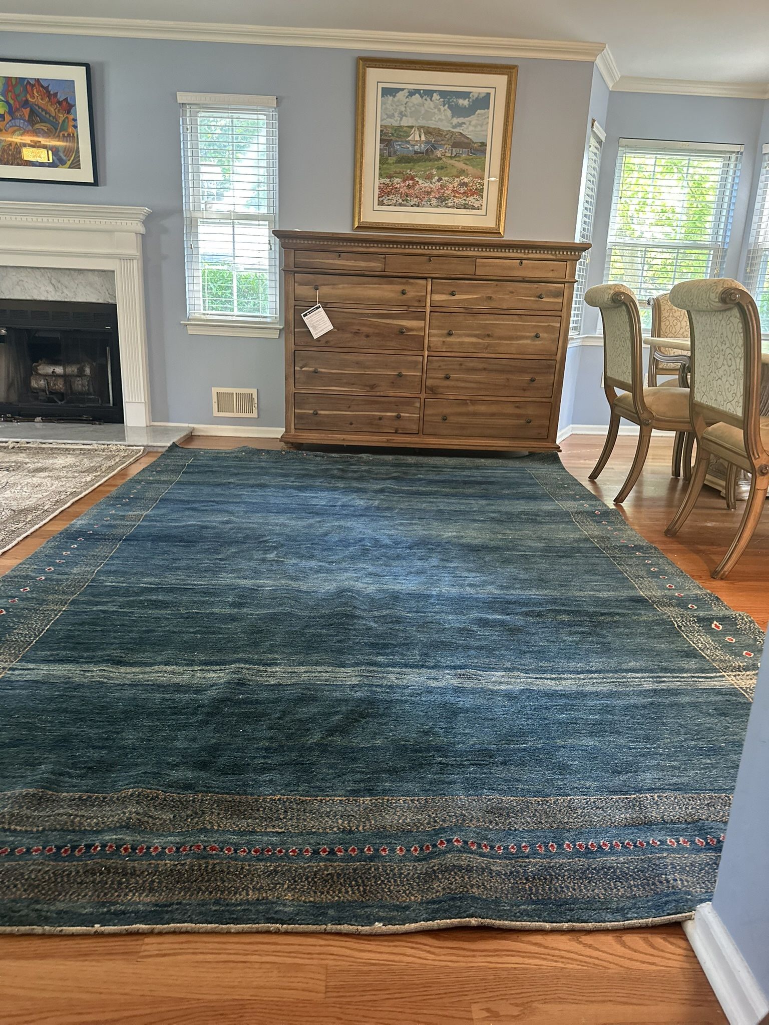 Authentic Persian Rug – Shawnee Ramsey Collection | Blue & Beige | New with Tag