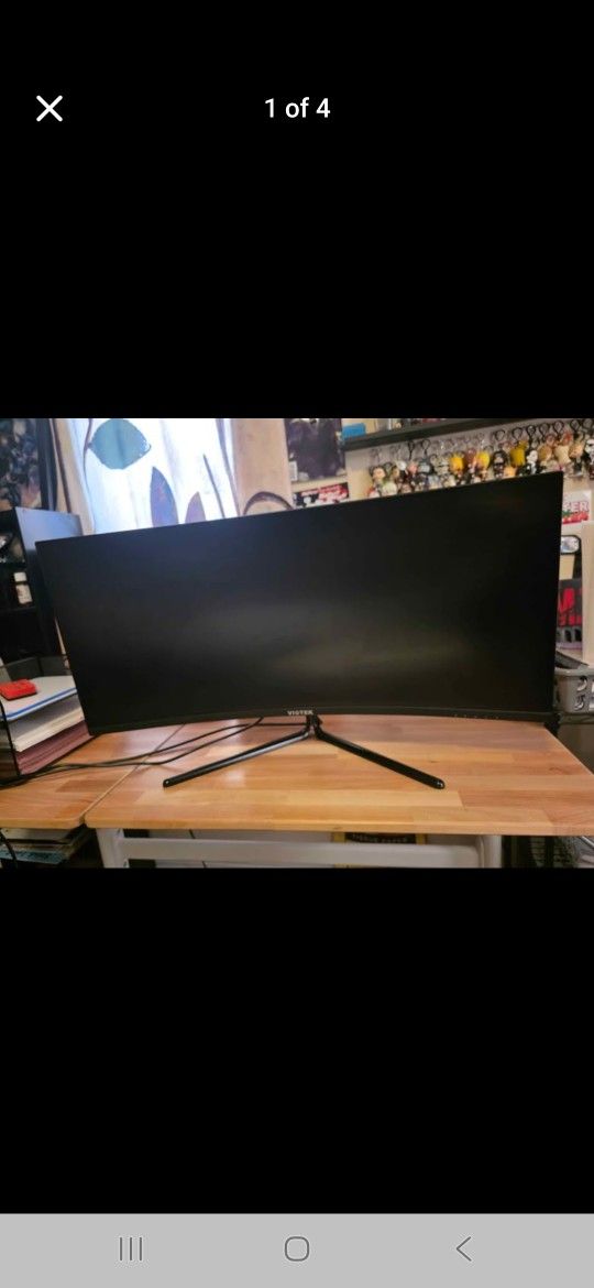 Viotek - GNV34DB 34-Inch Ultrawide Curved UWQHD 100Hz 1440p Gaming Monitor
