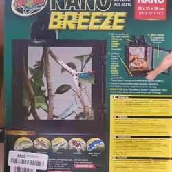 Zoo Med Nano Breeze Aluminum Screen Cages For Chameleons/Reptiles *BRAND NEW IN BOX*