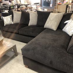 Brown sectional, New In  plastic