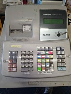 Sharp XE-A505 ELECTRONIC CASH REGISTER (No Key)

W manual