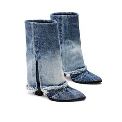 Denim Steve Madden Boots 