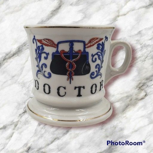 Vintage Knobler Japan "Doctor" Gold Rimmed Mug