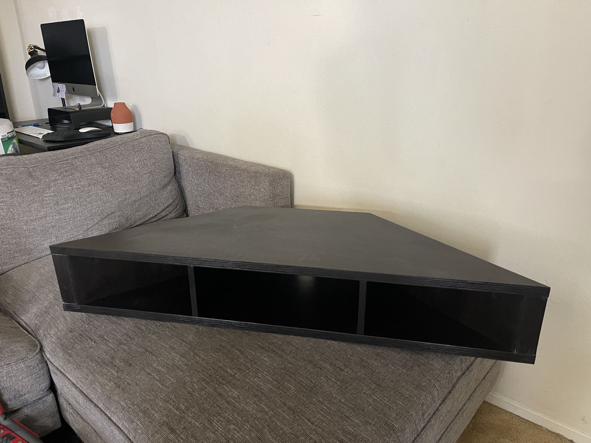 TV/Media Shelf (Corner Mount)