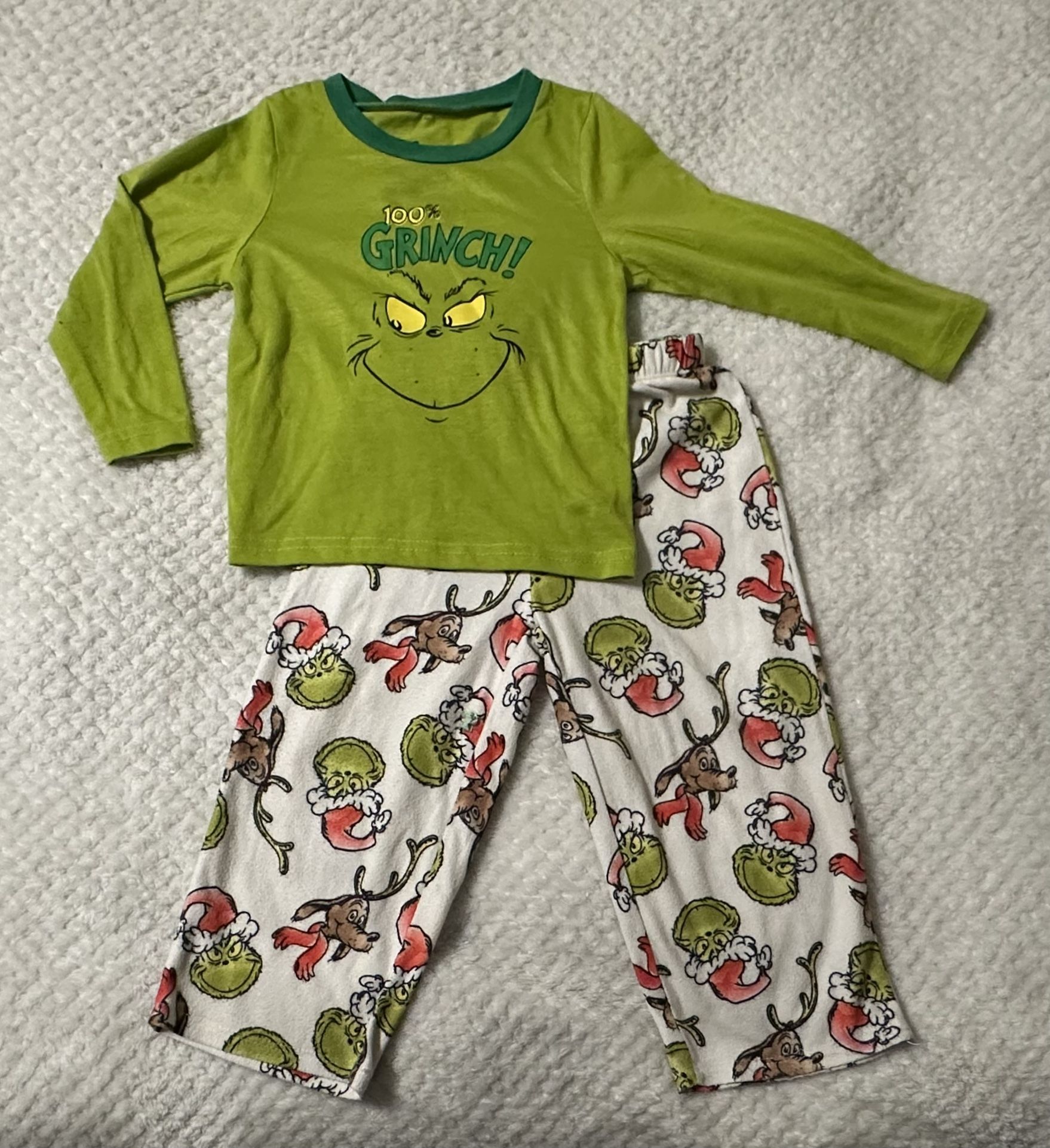 Dr Seuss The Grinch Christmas Holiday Pajama Set Toddler size 3t (well ...