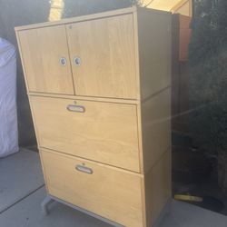 Stackable Filing Cabinet W/ Lock & Keys! 