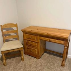 small desk and chair