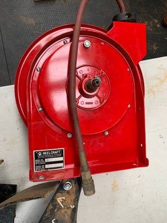 3 Air hose Reels ... Reel Craft .... Central Pneumatic... Ready To Use