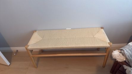 Interior Wicker bench