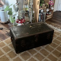 antique WW2 era trunk