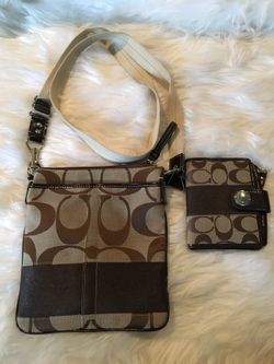 Authentic Brown Coach Crossbody Purse